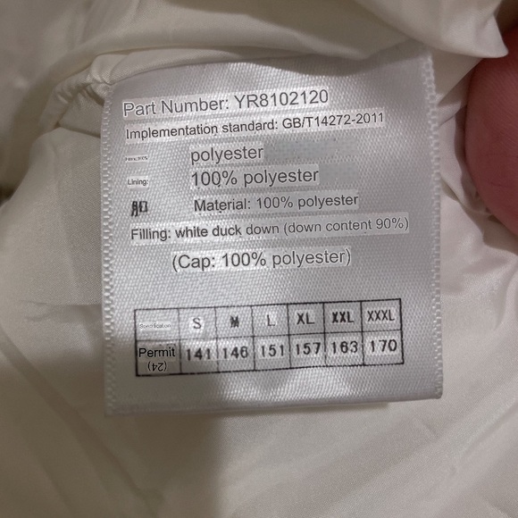 YALU Unisex Alternative Goth Goose Down Hooded Ski Snowboarding Puffer Coat - Picture 11 of 14